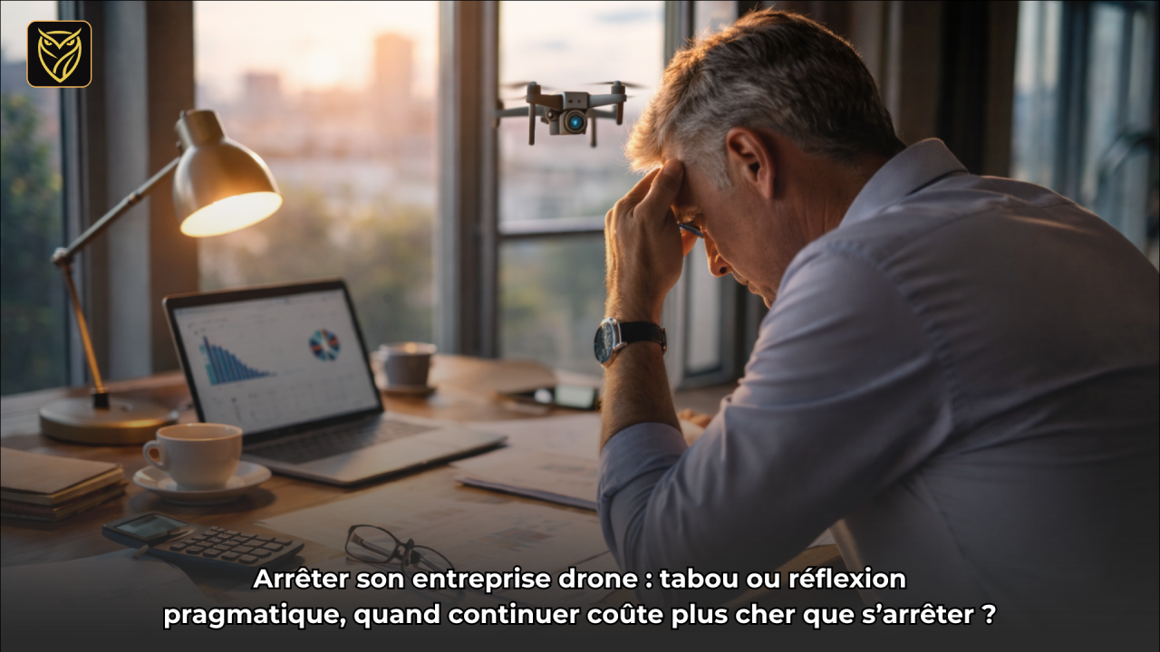 Arrêter son entreprise drone : tabou ou réflexion pragmatique, quand continuer coûte plus cher que s’arrêter ?