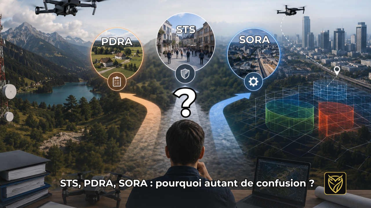 Pourquoi les exploitants confondent encore STS, PDRA, SORA et LUC