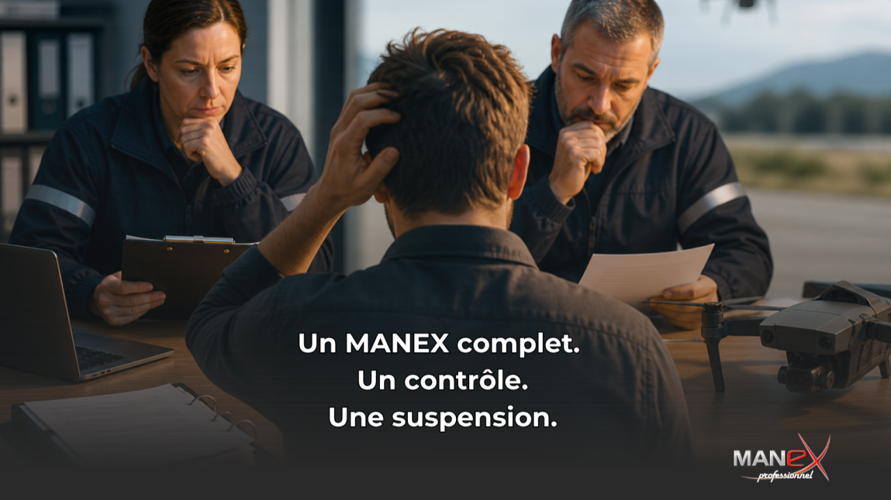 Un MANEX complet. Un contrôle. Une suspension.