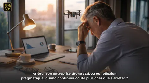 Arrêter son entreprise drone : tabou ou réflexion pragmatique, quand continuer coûte plus cher que s’arrêter ?