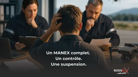 Un MANEX complet. Un contrôle. Une suspension.